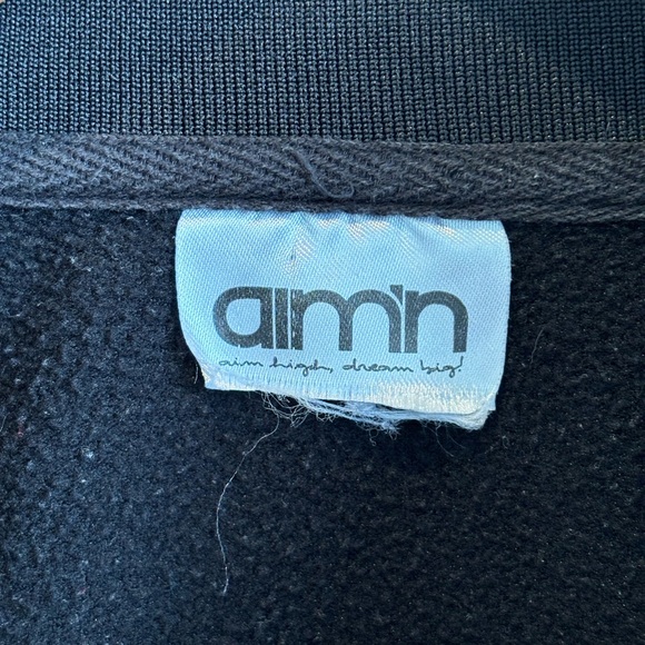 Aimn Boost Crop sweatshirt zip mock collar size m - Picture 4 of 8